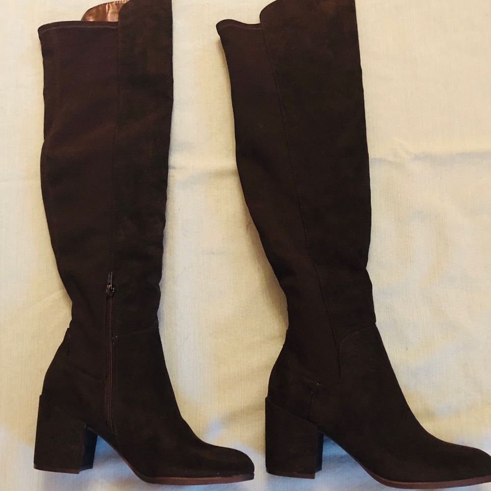 Unisa Over The Knee Boots-Suede Like Fabric